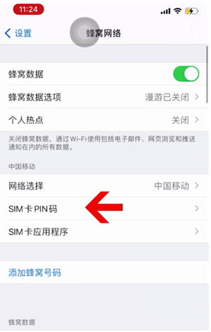 潞城苹果14维修网分享如何给iPhone14的SIM卡设置密码 