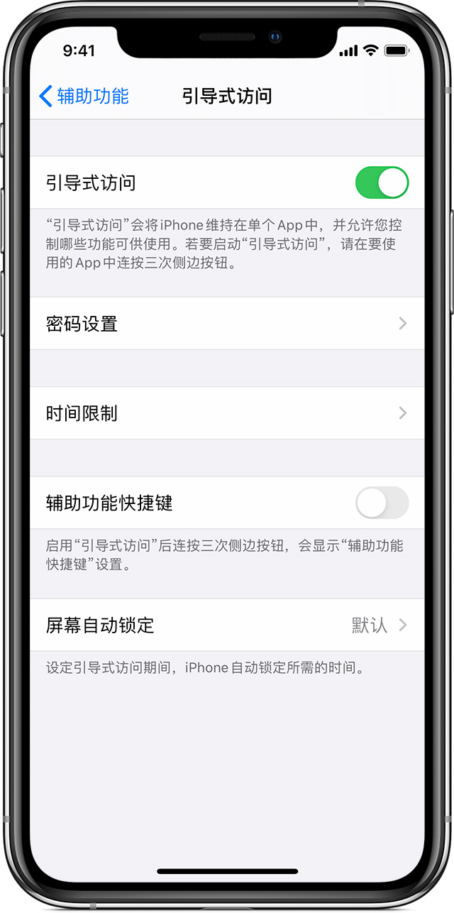 潞城苹果手机维修分享如何在 iPhone 上退出引导式访问 