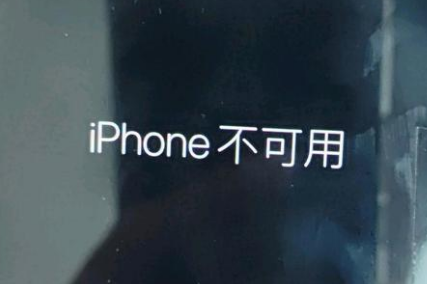 潞城苹果服务网点分享锁屏界面显示“iPhone 不可用”如何解决 